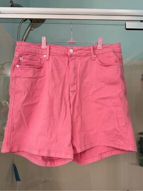 Judy Blue Pink High-Rise Jean Shorts